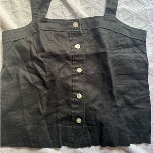 Everlane linen picnic tank